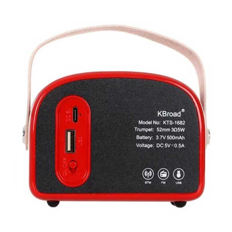 اسپیکر بلوتوثی KTS-1682 Retro kboard اصلی — تصویر ۳