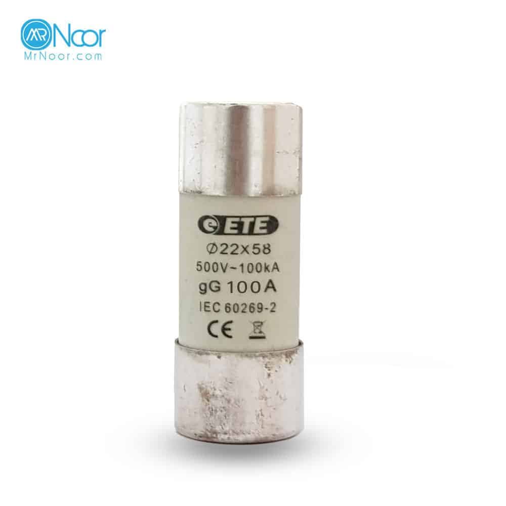 فیوز سیلندری 100A gG 22×58 برند اتصال — تصویر ۲