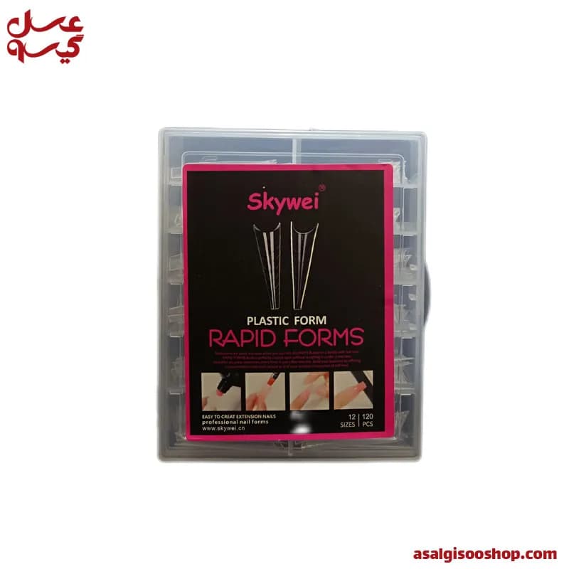 قالب کاشت ناخن راپید فرم مدل بالرین |Rapid Form Nail Extension Mold Ballerina Model | کد 2760