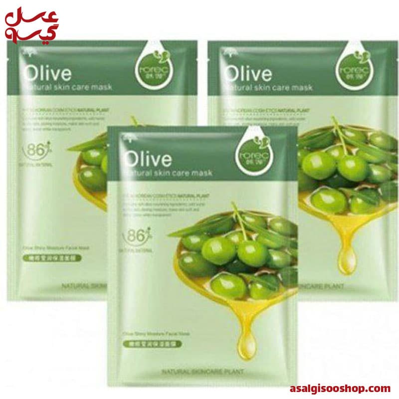ماسک ورقه ای زیتون هچانا | HCHANA Olive Sheet Mask | کد 2745 — تصویر ۳