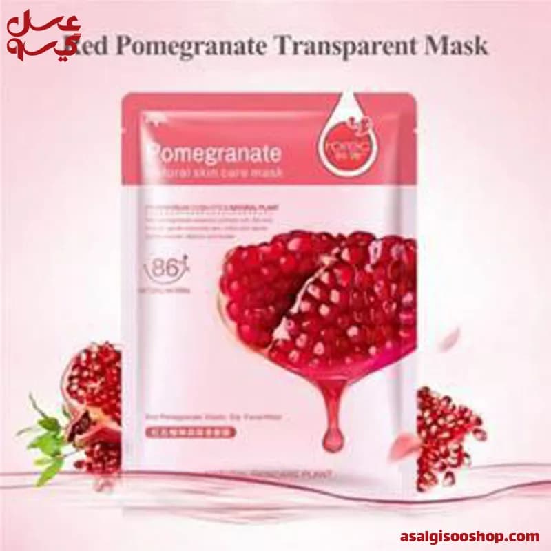 ماسک ورقه ای صورت هچانا مدل انار |HCHANA Pomegranate Facial Sheet Mask | کد 2741