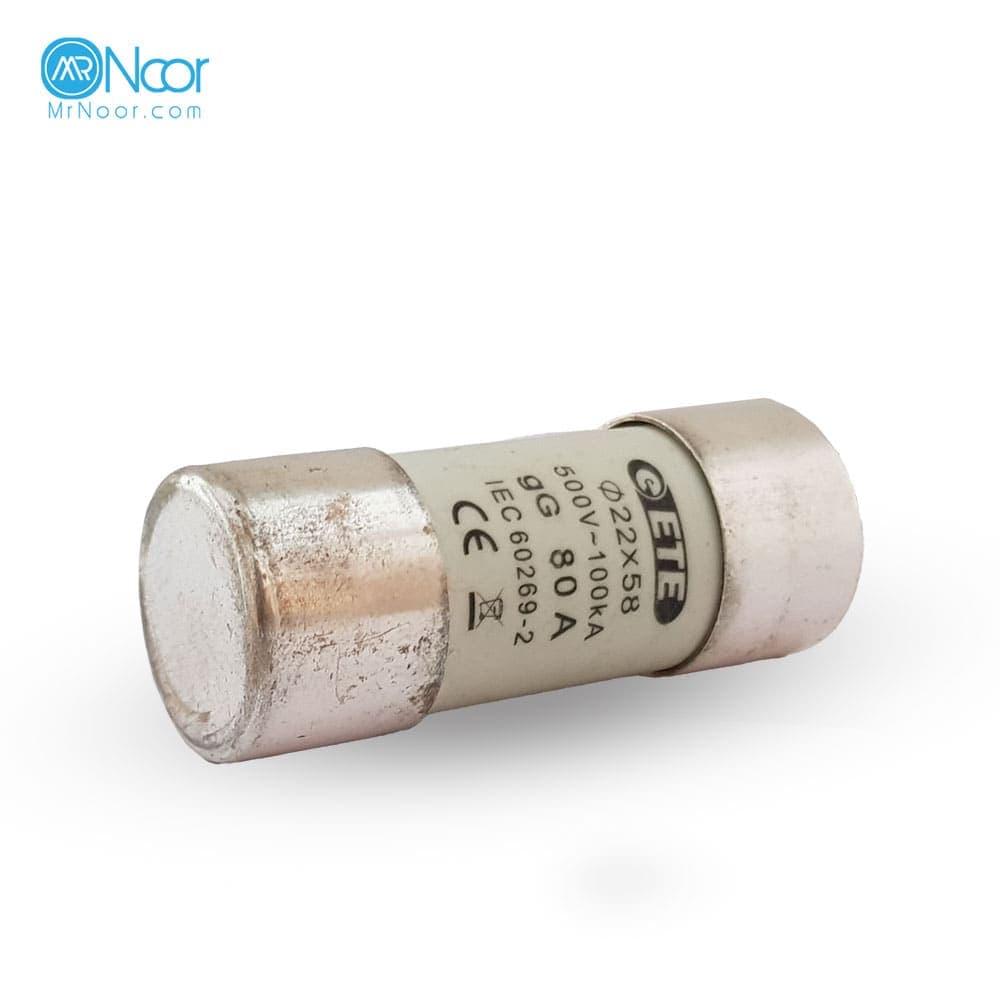 فیوز سیلندری 80A gG 22×58 برند اتصال