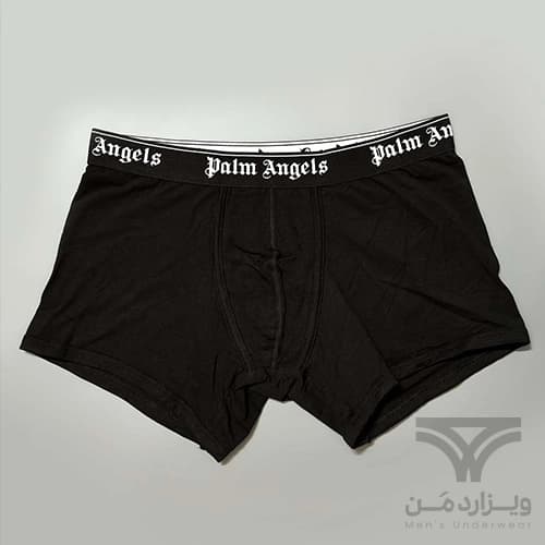 شورت مردانه باکسر بریف اورجینال وارداتی برند Palm Angels مشکی — تصویر ۲