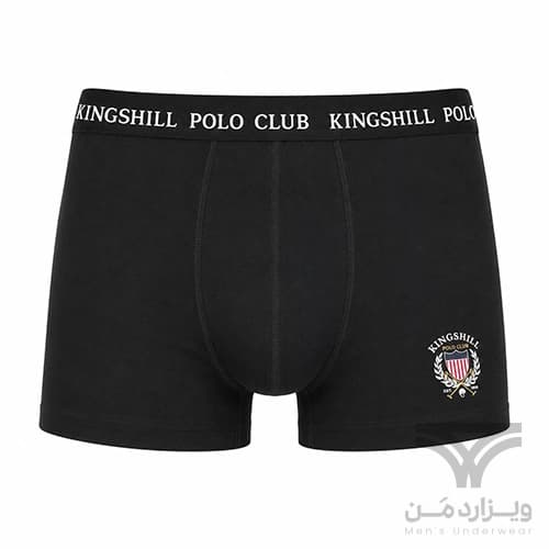 پک 3 تایی شورت مردانه باکسر بریف اورجینال وارداتی King Shill مشکی طوسی سرمه ای — تصویر ۷