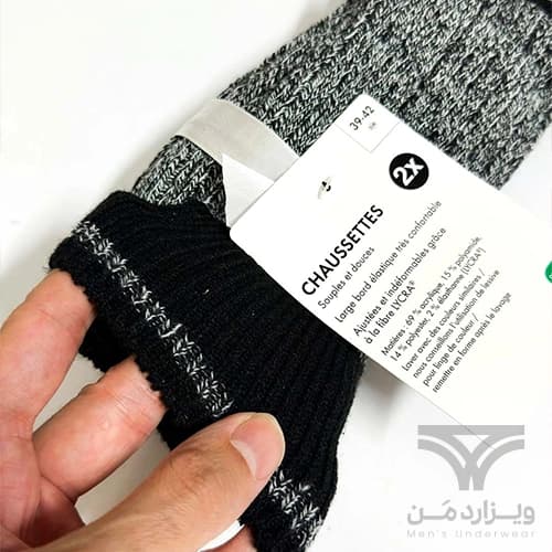 پک 2 تایی جوراب زمستانی بافتنی اورجینال لیورجی Livergy آلمان وارداتی — تصویر ۲