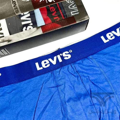 پک 4 تایی شورت مردانه باکسر بریف میکروفایبر اورجینال وارداتی برند لیوایز Levi’s آمریکا کش 4 سانتی رنگبندی رندوم — تصویر ۷