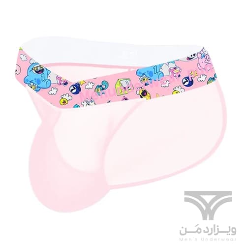 شورت مردانه اسلیپ اورجینال عروسکی بغل باز تمام شیشه ای Pump Men’s Modal Bikini Briefs Dual Waistband V-Suspension Transparent Ultra-thin برند پامپ — تصویر ۲