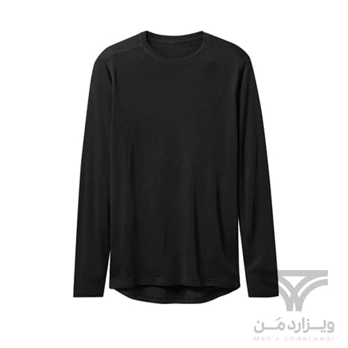 بلوز مردانه ترمو (حرارتی) بیس لایر اسمارا Esmara آلمان مشکی Thermal Underwear داخل کرک — تصویر ۲