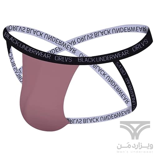 شورت مردانه جاک استرپ بکلس بنددار Men’s Modal Cross Strap Jockstrap Thongs اورجینال وارداتی برند ORLVS فانتزی پشت باز