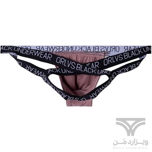 شورت مردانه جاک استرپ بکلس بنددار Men’s Modal Cross Strap Jockstrap Thongs اورجینال وارداتی برند ORLVS فانتزی پشت باز — تصویر ۴