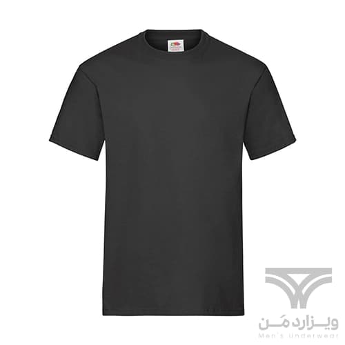 پک 2 تایی تیشرت مردانه اورجینال وارداتی Fruit of the Loom یقه گرد مشکی Crew Neck — تصویر ۶