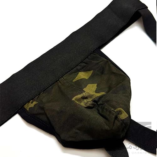 شورت مردانه فانتزی جاک استرپ Jockstrap اورجینال وارداتی برند Tommy dooyao بکلس چریکی — تصویر ۳