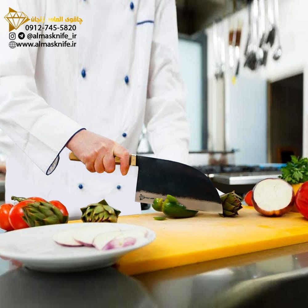 ساطور سرآشپز صربستانی مدل پهن(حرفه ای وبسیارتیز)