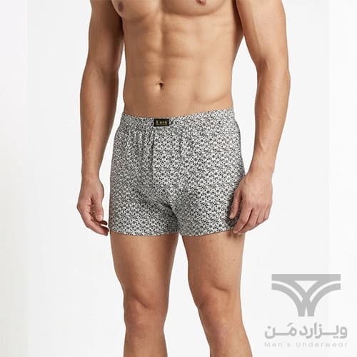 شورت مردانه پادار کوتاه کلاسیک (باکسر) وارداتی Mudiwang پترن دار کش لیفه ای — تصویر ۵