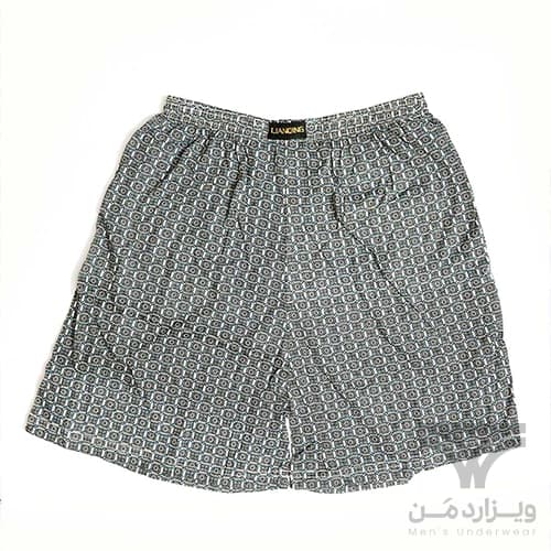 شورت مردانه پادار بلند کلاسیک (باکسر) وارداتی Lianqing پترن دار کش لیفه ای — تصویر ۷