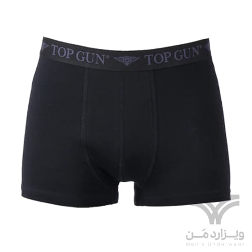 پک 3 تایی شورت مردانه پادار (باکسر بریف) اورجینال Top Gun وارداتی ترکیه مشکی — تصویر ۴