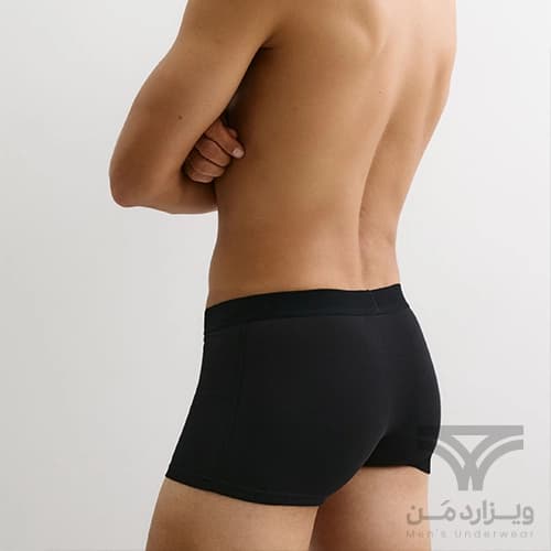 شورت مردانه پادار(باکسر بریف) اورجینال اچ اند ام H&M وارداتی مشکی — تصویر ۴