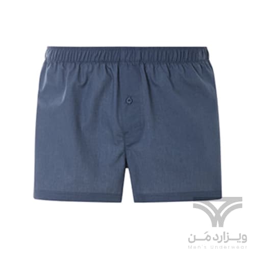 پک 2 تایی شورت مردانه پادار باکسر دکمه دار اورجینال لیورجی Livergy آلمان وارداتی طوسی و چهارخونه — تصویر ۳