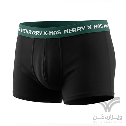 پک 3 تایی شورت مردانه پادار اورجینال Esmara Men (Livergy) آلمان وارداتی سبز و مشکی کریسمس — تصویر ۳