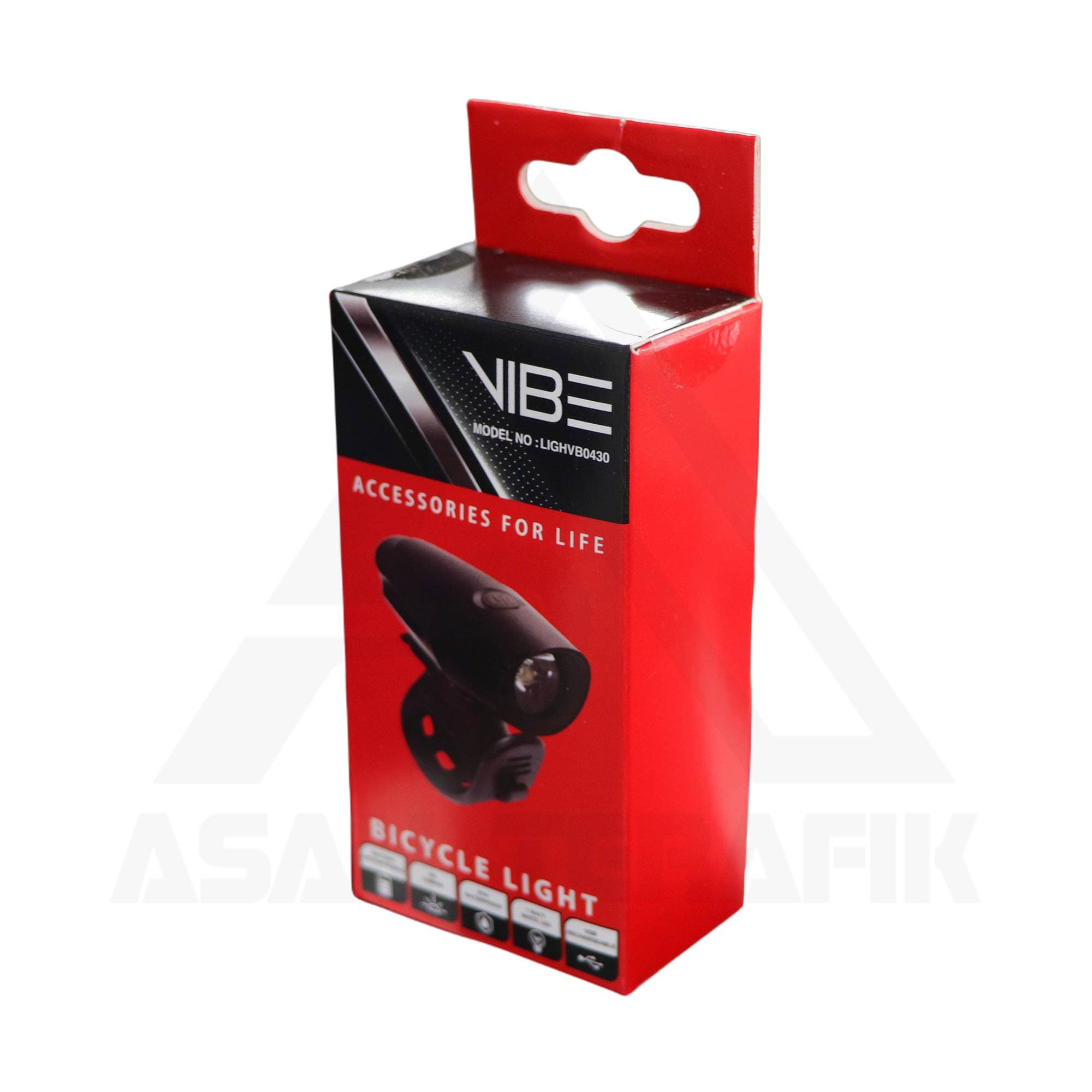 چراغ جلو دوچرخه شارژی VIBE LIGHVB0430 — تصویر ۲
