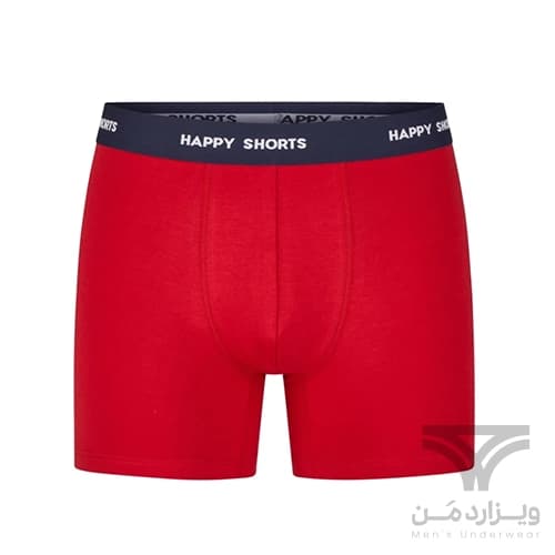 پک 2 تایی شورت مردانه پادار اورجینال هپی شورتس Happy Shorts آلمان وارداتی طرح آدمک نان‌زنجبیلی (Gingerbread Man) کریسمس — تصویر ۳