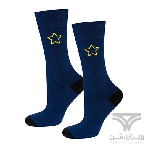 پک 2 تایی جوراب کاپلی مردانه و زنانه اورجینال وارداتی آلمان برند SOXO طرح ولنتاین ستاره و لب فری سایز — تصویر ۳