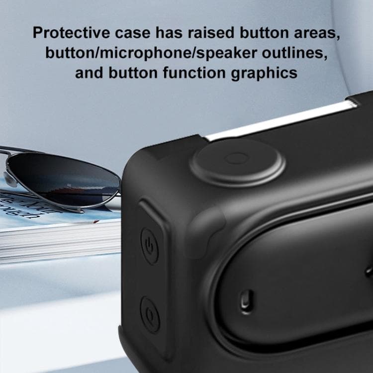 کاور سیلیکونی Insta360 GO 3S پولوز PU772B با درپوش لنز و بند — تصویر ۶