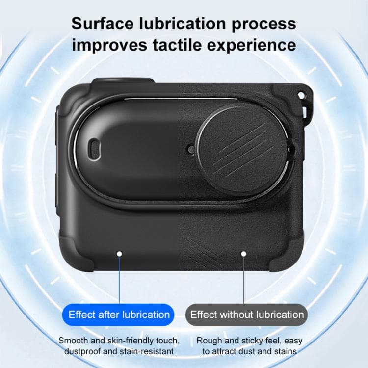 کاور سیلیکونی Insta360 GO 3S پولوز PU772B با درپوش لنز و بند — تصویر ۷