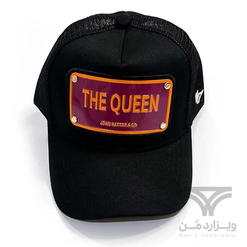کلاه کپ (لبه دار) جان هتر John Hatter & CO مدل The Queen مشکی پشت توری — تصویر ۴