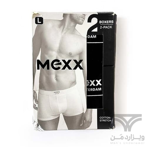 پک 2 تایی شورت مردانه پادار اورجینال MEXX آلمان وارداتی مشکی — تصویر ۲
