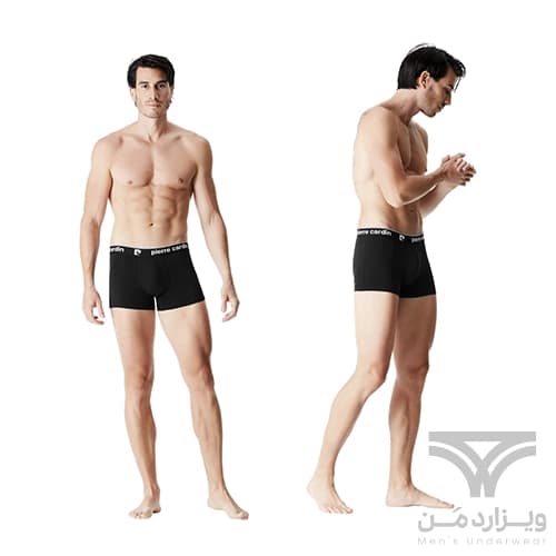 پک 2 تایی شورت مردانه پادار (باکسر بریف) اورجینال Pierre Cardin پیر کاردین فرانسه وارداتی — تصویر ۳