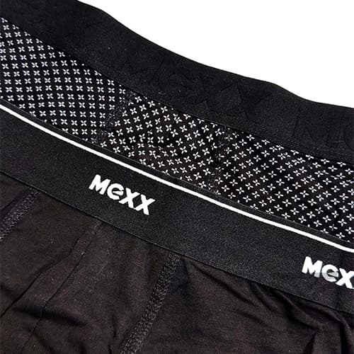 پک 2 تایی شورت مردانه پادار اورجینال MEXX آلمان وارداتی مشکی پترن دار — تصویر ۲