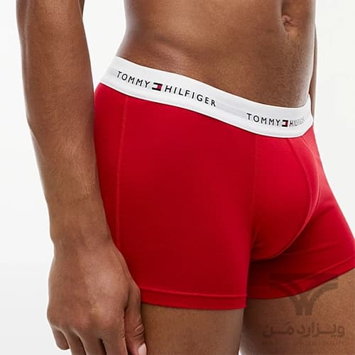 پک 3 تایی شورت مردانه اورجینال تامی هیلفیگر Tommy Hilfiger وارداتی باکسر بریف — تصویر ۷