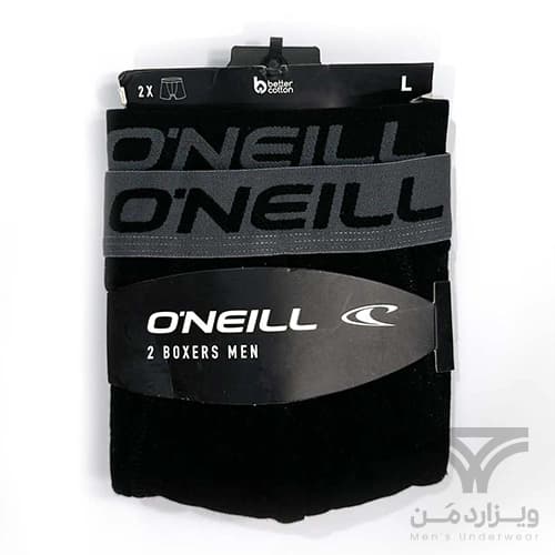 پک 2 تایی شورت مردانه پادار (باکسر-بریف) اورجینال O’Neill اروپا وارداتی مشکی — تصویر ۲