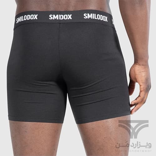 پک 3 تایی شورت مردانه پادار (باکسر-بریف) اورجینال Smilodox آلمان وارداتی مشکی — تصویر ۴