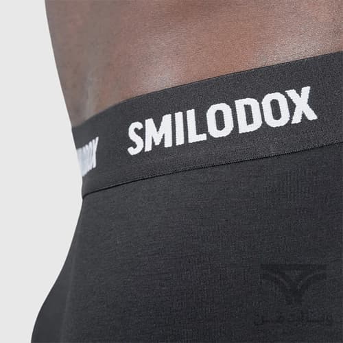 پک 3 تایی شورت مردانه پادار (باکسر-بریف) اورجینال Smilodox آلمان وارداتی مشکی — تصویر ۵