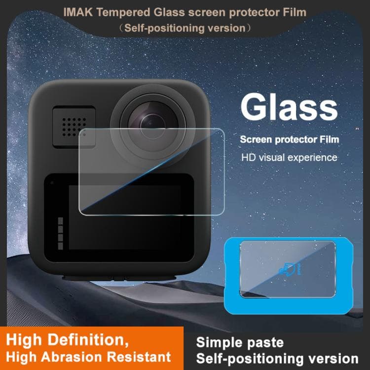 محافظ صفحه GoPro MAX مدل EDA008121301 | شیشه حرارت‌دیده IMAK — تصویر ۲
