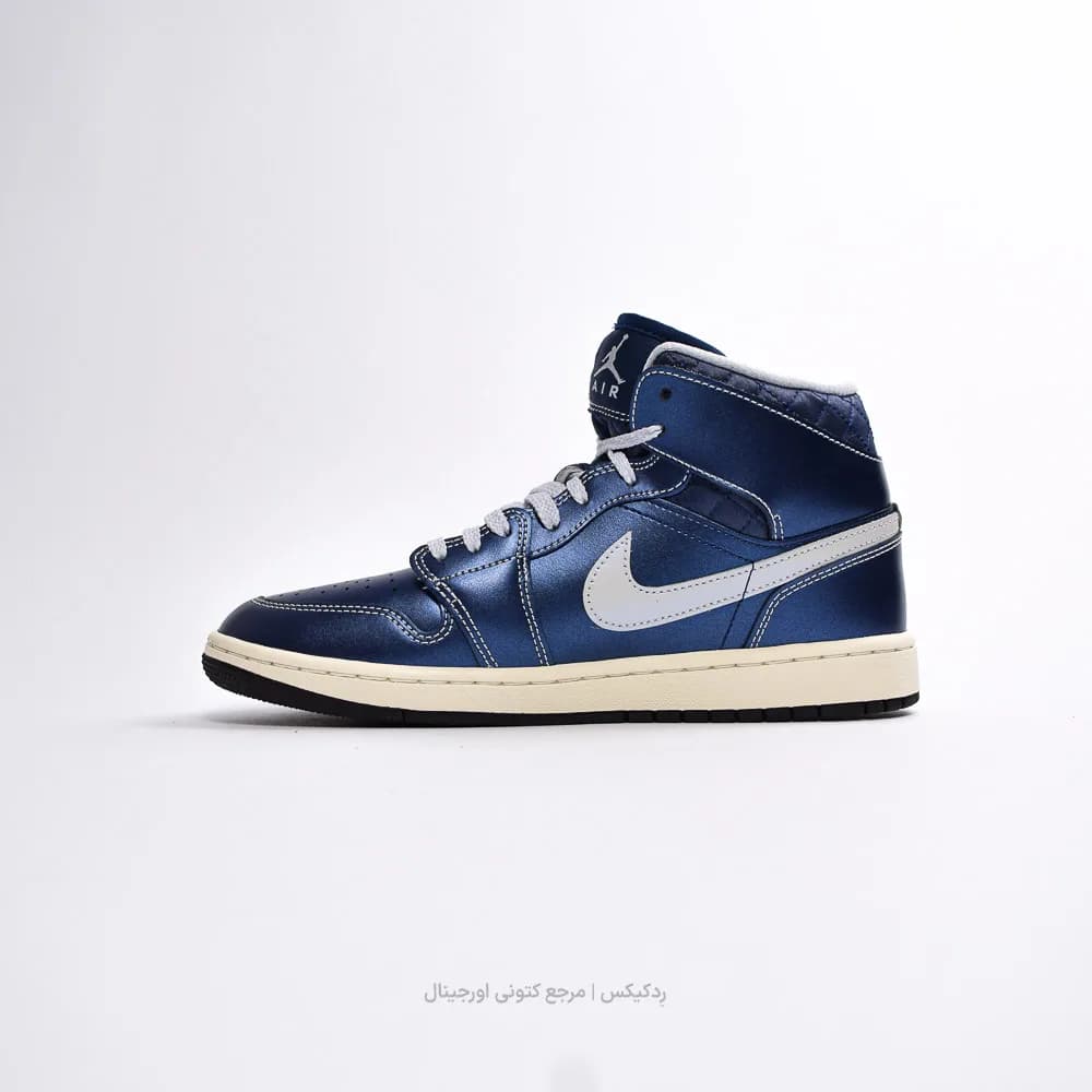 کتونی Nike مدل Air Jordan 1 Mid SE Metallic Blue – IM5128-001 — تصویر ۲