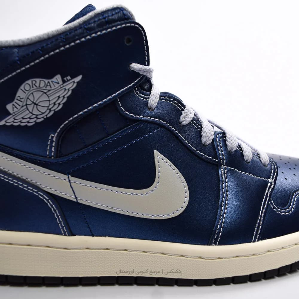 کتونی Nike مدل Air Jordan 1 Mid SE Metallic Blue – IM5128-001 — تصویر ۷