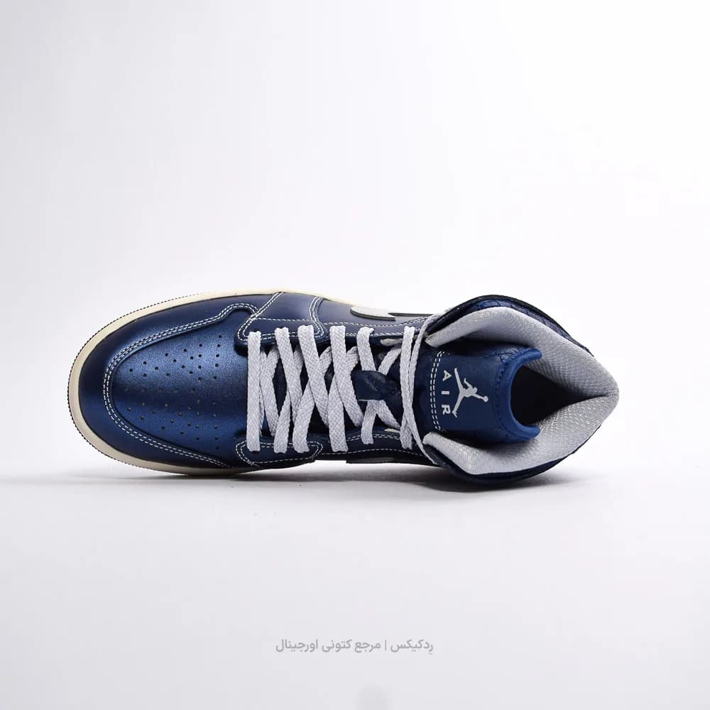 کتونی Nike مدل Air Jordan 1 Mid SE Metallic Blue – IM5128-001 — تصویر ۳