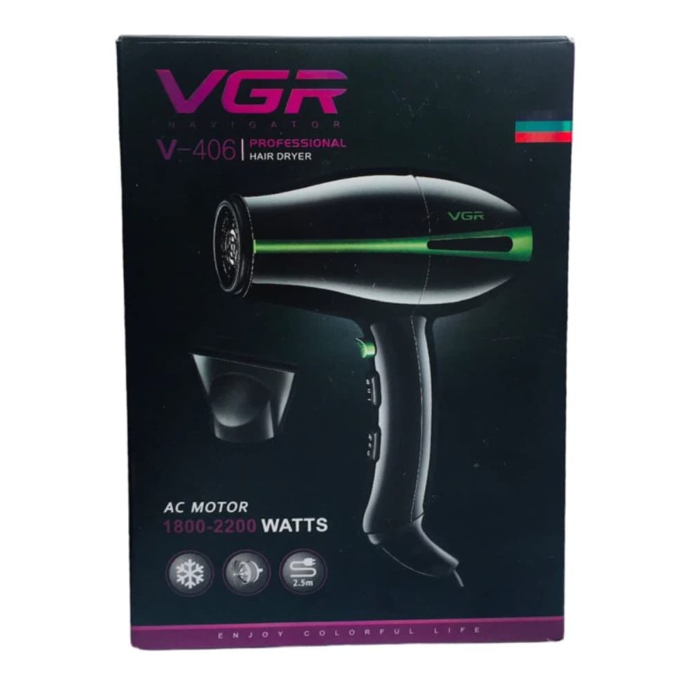 سشوار حرفه‌ای 3000 وات وی جی ار مدل V-406 — تصویر ۵