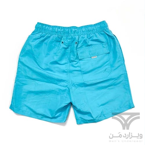 شلوارک سونایی و مایو مردانه اورجینال وارداتی برند Calvin Klein کلوین کلاین آستردار آبی فیروزه ای — تصویر ۴