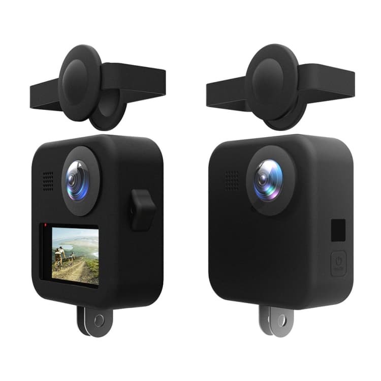 قاب سیلیکونی GoPro MAX مدل PULUZ PU454B | کاور بدنه و محافظ دو لنز — تصویر ۲