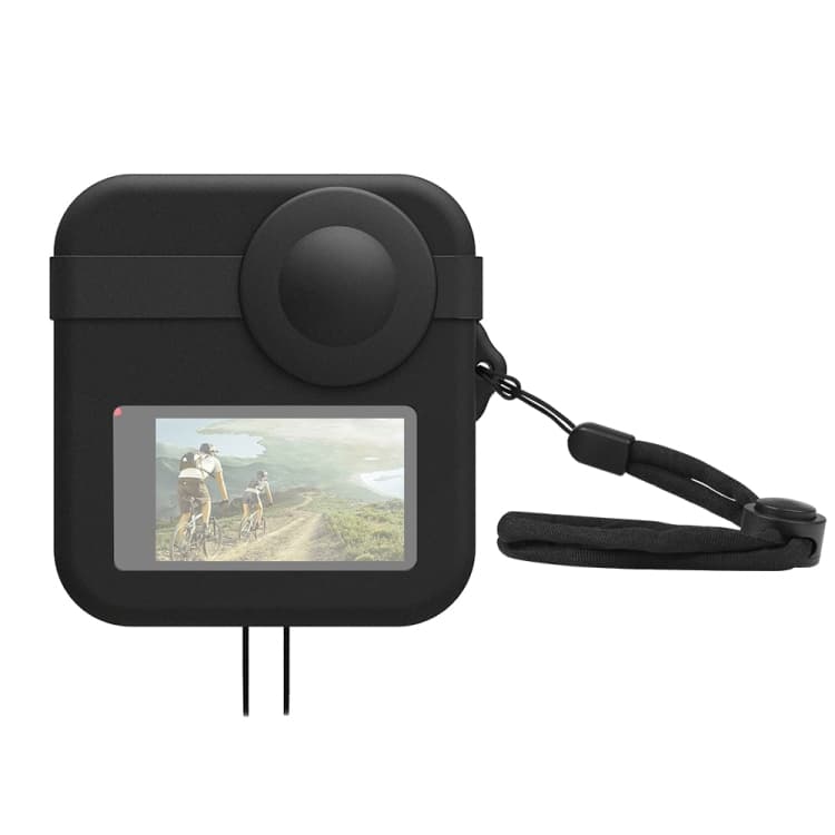قاب سیلیکونی GoPro MAX مدل PULUZ PU454B | کاور بدنه و محافظ دو لنز