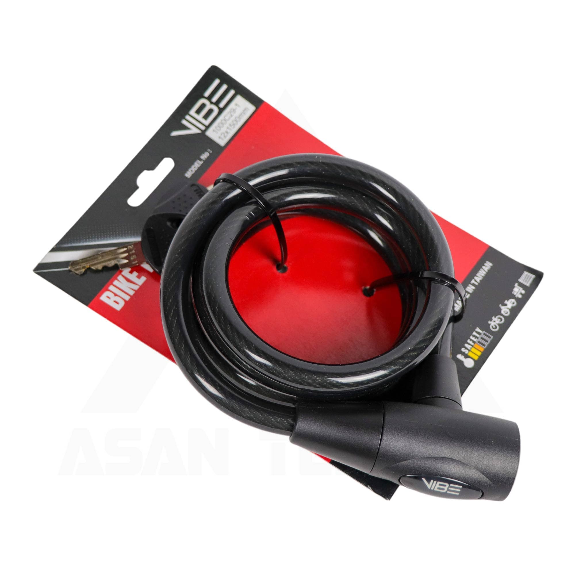 قفل کلیدی دوچرخه وایب VIBE 1000C29-1 — تصویر ۳
