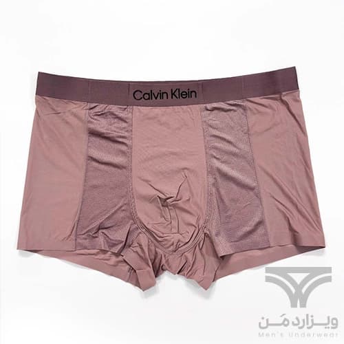 شورت مردانه ابریشم تنفسی پارچه مشبک پادار کلوین کلاین Calvin Klein وارداتی آنتی باکتریال پاستیلی لوگو ژله ای برجسته — تصویر ۵