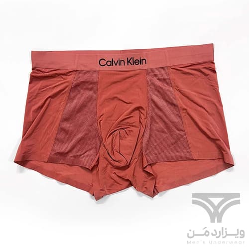 شورت مردانه ابریشم تنفسی پارچه مشبک پادار کلوین کلاین Calvin Klein وارداتی آنتی باکتریال پاستیلی لوگو ژله ای برجسته — تصویر ۳