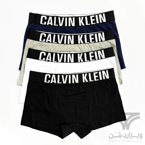 پک پرمیوم 4 تایی شورت مردانه کلوین کلاین Calvin Klein اورجینال باکسر بریف پادار Premium وارداتی — تصویر ۶