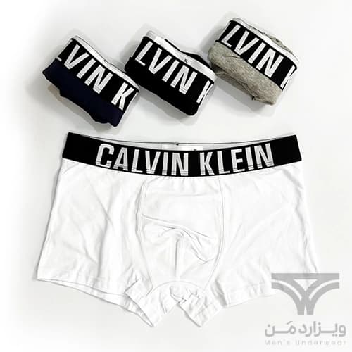 پک پرمیوم 4 تایی شورت مردانه کلوین کلاین Calvin Klein اورجینال باکسر بریف پادار Premium وارداتی — تصویر ۳