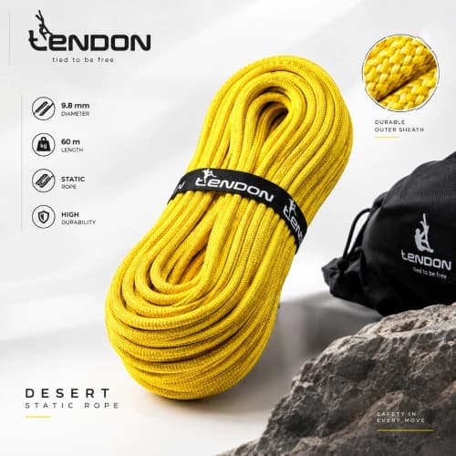 طناب نیمه استاتیک کنیون گرند 60m تندون — تصویر ۳